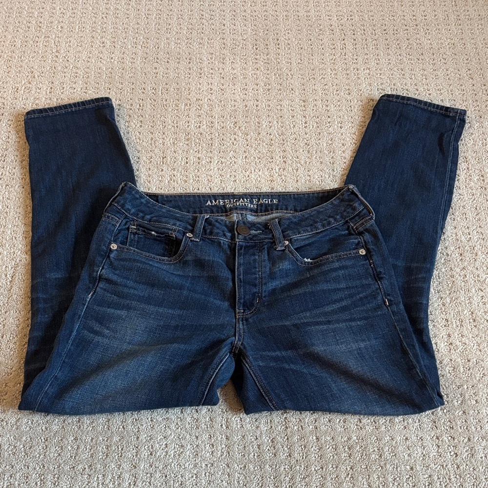 American Eagle Outfitters Blue Denim Tomgirl Jeans Women’s Size 4 Regular